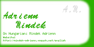 adrienn mindek business card